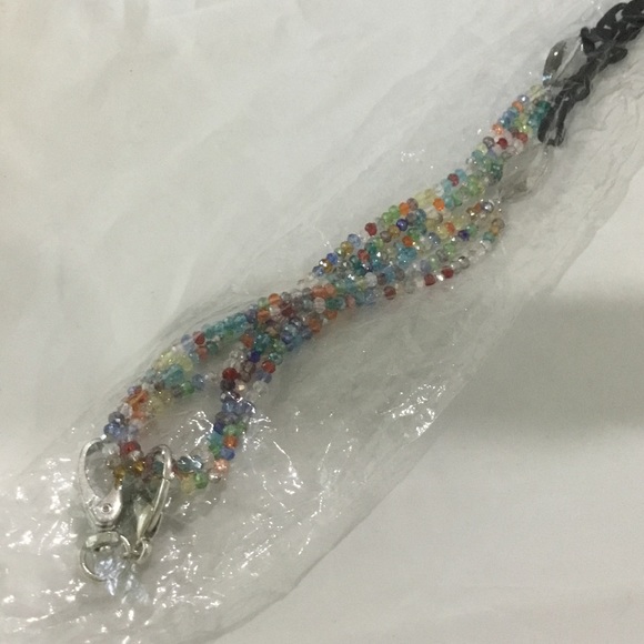 Boojee multicolored beaded glass ID holder new - Picture 3 of 6